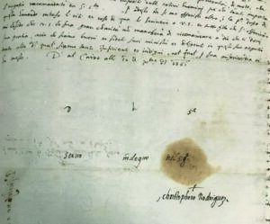 Verso of the Letter of Cristóbal Rodríguez to Monsignor Antonio Floribello