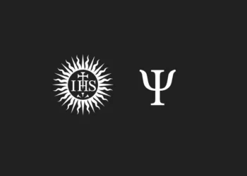 IHS monogram and Greek letter Psi