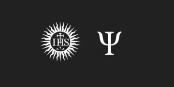 IHS monogram and Greek letter Psi