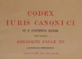 The 1917 Codex Iuris Canonici: Archival Sources for Canon Law Teaching at the Gregorian University